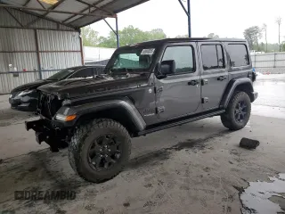 2018 Jeep Wrangler Unlimited Sahara z VIN 1C4HJXEG0JW312400, wystawiony jako Copart lot #53900055 z przebiegiem 31 487 mil mil oraz Szkody całkowita. Historia ofert i sprzedaży dostępna na DreamBid. Obrazek 1.