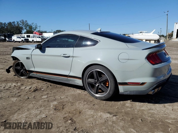 2022 Ford Mustang Mach 1 with VIN 1FA6P8R02N5550873, listed as a Copart auction lot 84325234 with 28,251 mi miles and Salvage title. Bid and sale history available at DreamBid. Image 2.