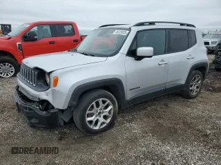 2017 Jeep Renegade Latitude with VIN ZACCJABB5HPF30386, listed as a Copart auction lot 46129335 with 169,868 mi miles and Salvage Title. Bid and sale history available at carsss.com. Image 1.