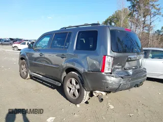 2011 Honda Pilot EX-L with VIN 5FNYF3H66BB018616, listed as a IAAI auction lot 41449001 with 221,499 mi miles and . Bid and sale history available at DreamBid. Image 13.