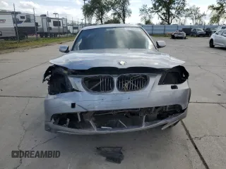 2006 BMW 5 Series 530xi with VIN WBANF73546CG68265, listed as a Copart auction lot 51184425 with 194,170 mi miles and Salvage Title. Bid and sale history available at DreamBid. Image 5.