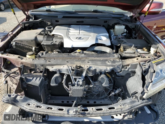 2013 Lexus LX 570 with VIN JTJHY7AX0D4124846, listed as a Copart auction lot 52639575 with 50,687 mi miles and Salvage Title. Bid and sale history available at DreamBid. Image 12.