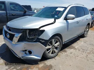2014 Nissan Pathfinder S with VIN 5N1AR2MN7EC643118, listed as a IAAI auction lot 42126204 with 102,960 mi miles and . Bid and sale history available at DreamBid. Image 2.