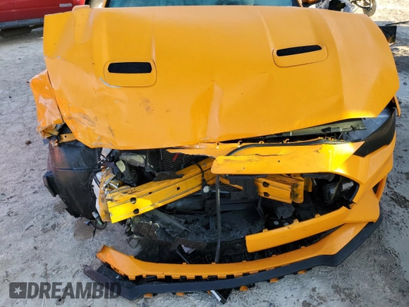 2018 Ford Mustang GT z VIN 1FA6P8CF9J5128915, wystawiony jako Copart lot #48433755 z przebiegiem 24 765 mil mil oraz Szkody całkowita. Historia ofert i sprzedaży dostępna na DreamBid. Obrazek 12.