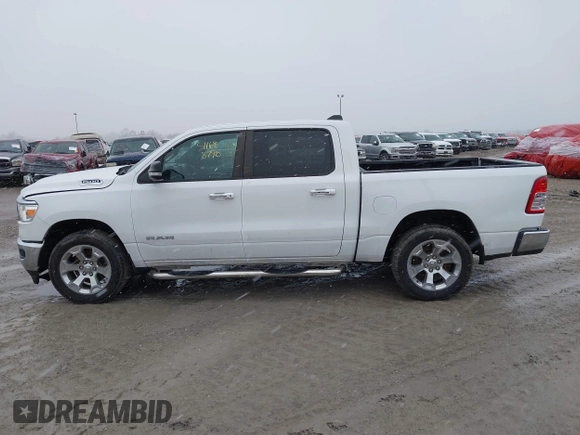 2019 Ram 1500 Big Horn/Lone Star with VIN 1C6RRFFG4KN790971, listed as a IAAI auction lot 41688790 with 63,366 mi miles. Bid and sale history available at carsss.com. Image 14.