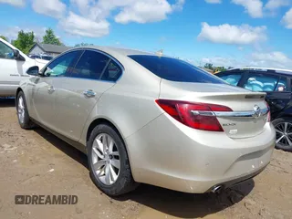 2014 Buick Regal Premium I with VIN 2G4GN5EX5E9308650, listed as a IAAI auction lot 42325136 with 174,823 mi miles and . Bid and sale history available at DreamBid. Image 3.