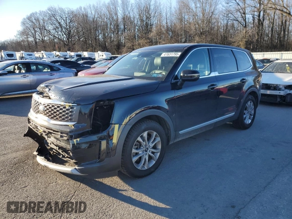 2021 Kia Telluride LX z VIN 5XYP24HC8MG127965, wystawiony jako Copart lot #41631795 z przebiegiem 75 280 mil mil oraz Szkoda całkowita • Salvage title. Historia ofert i sprzedaży dostępna na DreamBid. Obrazek 1.