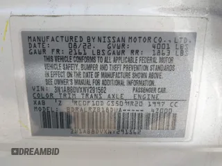 2022 Nissan Sentra SR with VIN 3N1AB8DVXNY291562, listed as a IAAI auction lot 41889661 with 52,731 mi miles. Bid and sale history available at carsss.com. Image 9.