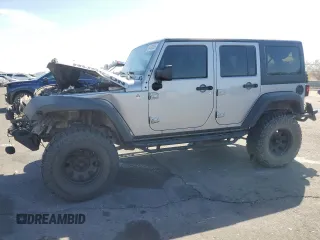 2014 Jeep Wrangler Unlimited Rubicon X with VIN 1C4BJWFG2EL308077, listed as a Copart auction lot 54439265 with 160,746 mi miles and Salvage title. Bid and sale history available at DreamBid. Image 1.
