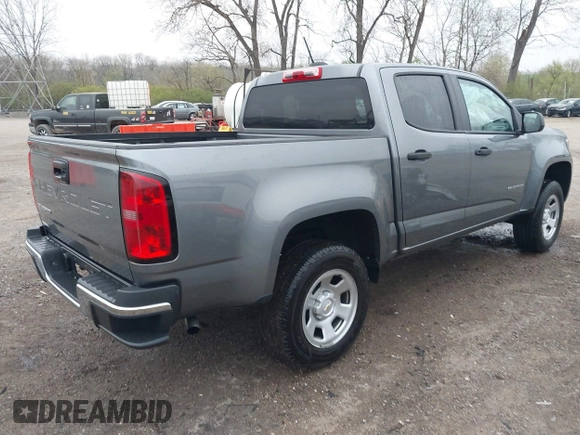 2021 Chevrolet Colorado 2WD Work Truck with VIN 1GCGSBEA6M1278097, listed as a IAAI auction lot 42010677 with 20,288 mi miles and . Bid and sale history available at DreamBid. Image 4.