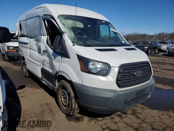 2017 Ford Transit with VIN 1FTYE1CM9HKA61291, listed as a Copart auction lot 45279495 with Not Provided miles and Salvage Title. Bid and sale history available at DreamBid. Image 4.