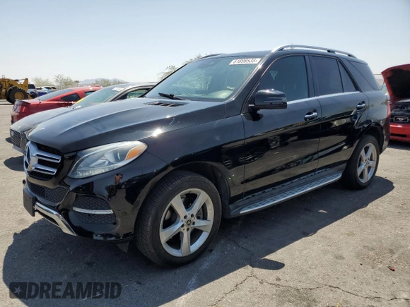 2017 Mercedes-Benz GLE 350 with VIN 4JGDA5HB3HA972503, listed as a Copart auction lot 61898535 with 104,507 mi miles and Salvage title. Bid and sale history available at DreamBid. Image 1.