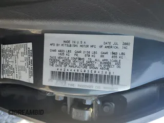 2003 Mitsubishi Galant ES z VIN 4A3AA46G03E042881, wystawiony jako Copart lot #61861195 z przebiegiem 139 049 mil mil oraz Czysty tytuł • Clean title. Historia ofert i sprzedaży dostępna na DreamBid. Obrazek 12.