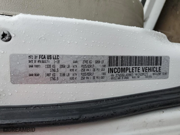 2018 Dodge Grand Caravan SE with VIN 2C7WDGBG1JR209873, listed as a Copart auction lot 50754755 with 232,516 mi miles and Clean Title. Bid and sale history available at carsss.com. Image 14.
