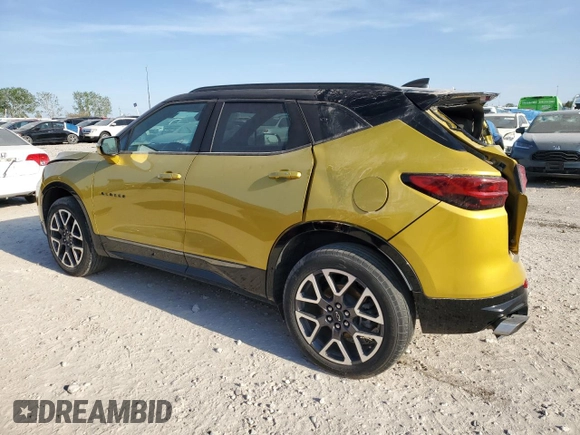 2023 Chevrolet Blazer RS with VIN 3GNKBKRS5PS115593, listed as a Copart auction lot 81202034 with Not provided miles and Salvage title. Bid and sale history available at DreamBid. Image 2.