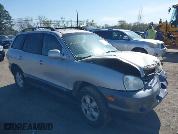 2006 Hyundai Santa Fe GLS with VIN KM8SC13D96U071585, listed as a IAAI auction lot 42005602 with 195,143 mi miles. Bid and sale history available at carsss.com. Image 1.