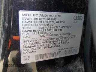 2019 Audi Q8 Premium z VIN WA1AVAF19KD010561, wystawiony jako Copart lot #56709255 z przebiegiem 29 006 mil mil oraz Szkody całkowita. Historia ofert i sprzedaży dostępna na DreamBid. Obrazek 13.