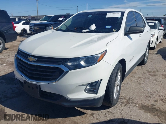 2018 Chevrolet Equinox LS with VIN 2GNAXHEV7J6293821, listed as a IAAI auction lot 41475150 with 80,785 mi miles and . Bid and sale history available at DreamBid. Image 2.