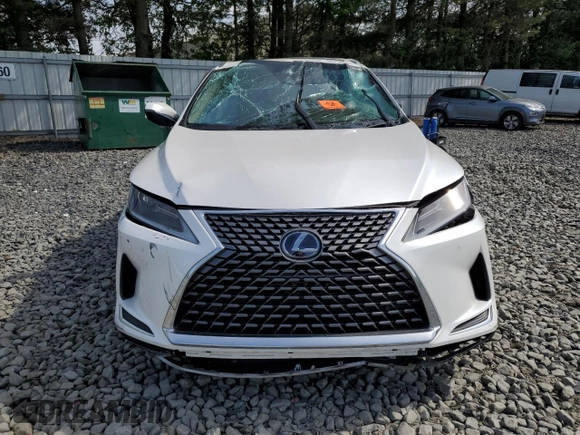 2021 Lexus RX 450h z VIN 2T2HGMDA7MC059840, wystawiony jako Copart lot #56786305 z przebiegiem 33 105 mil mil oraz Szkoda całkowita • Salvage title. Historia ofert i sprzedaży dostępna na DreamBid. Obrazek 5.