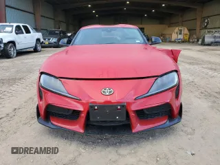 2021 Toyota GR Supra 2.0 with VIN WZ1DB2C01MW043060, listed as a Copart auction lot 67686514 with 0 mi miles and Salvage Title. Bid and sale history available at carsss.com. Image 5.