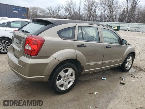2008 Dodge Caliber SXT with VIN 1B3HB48B38D670898, listed as a Copart auction lot 53401785 with 188,947 mi miles and Non Repairable. Bid and sale history available at carsss.com. Image 3.