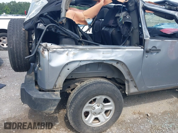 2014 Jeep Wrangler Sport with VIN 1C4AJWAG6EL192448, listed as a IAAI auction lot 42479738 with 44,848 mi miles and . Bid and sale history available at DreamBid. Image 6.