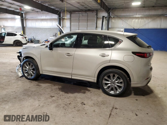 2025 Mazda CX-5 2.5 S Premium Plus Package with VIN JM3KFBEM2S0543357, listed as a Copart auction lot 41458725 with 5,600 mi miles and Salvage Title. Bid and sale history available at carsss.com. Image 2.