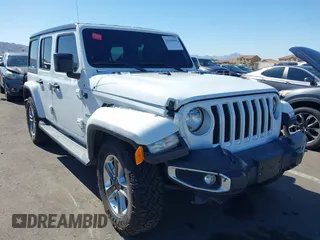 2020 Jeep Wrangler Unlimited Sahara with VIN 1C4HJXEN5LW277208, listed as a IAAI auction lot 41640906 with 61,774 mi miles. Bid and sale history available at carsss.com. Image 6.