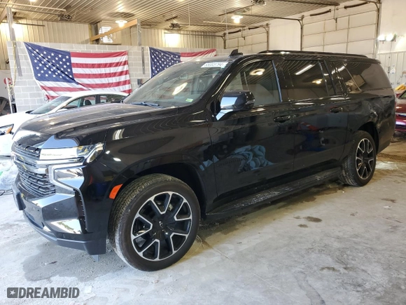 2022 Chevrolet Suburban RST with VIN 1GNSKEKD8NR206595, listed as a Copart auction lot 65003794 with 34,559 mi miles and Salvage Title. Bid and sale history available at carsss.com. Image 1.