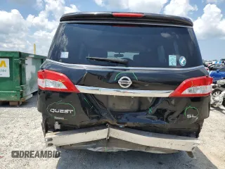 2013 Nissan Quest LE with VIN JN8AE2KP5D9065556, listed as a Copart auction lot 62130425 with 174,438 mi miles and Salvage title. Bid and sale history available at DreamBid. Image 6.