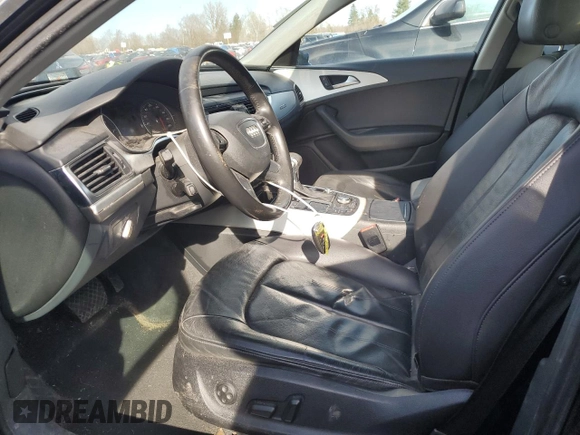 2012 Audi A6 3.0T Premium Plus with VIN WAUBGAFC3CN007279, listed as a Copart auction lot 50125415 with 126,408 mi miles and Salvage Title. Bid and sale history available at carsss.com. Image 7.