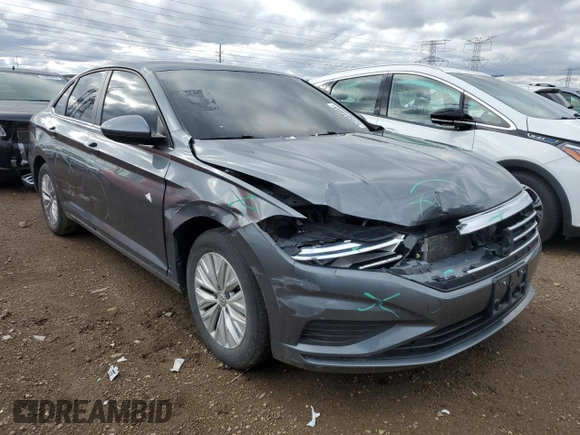 2019 Volkswagen Jetta S with VIN 3VWC57BU9KM134543, listed as a Copart auction lot 53554895 with 51,347 mi miles and Salvage title. Bid and sale history available at DreamBid. Image 4.