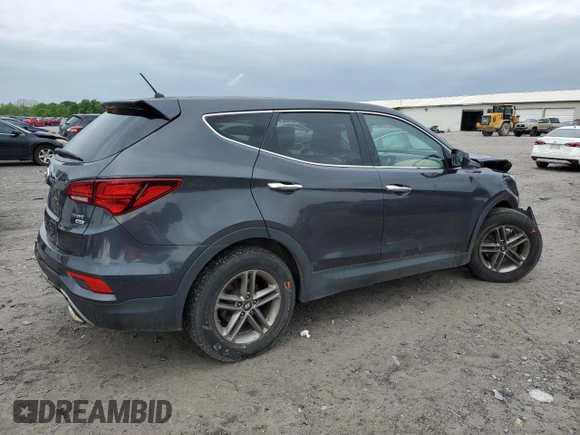 2018 Hyundai Santa Fe 2.4L z VIN 5XYZTDLB4JG553426, wystawiony jako Copart lot #54609875 z przebiegiem 93 328 mil mil oraz Szkoda całkowita • Salvage title. Historia ofert i sprzedaży dostępna na DreamBid. Obrazek 3.