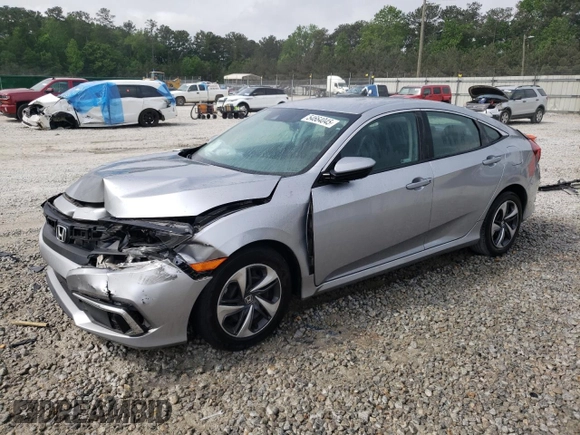 2021 Honda Civic LX z VIN 2HGFC2F6XMH503160, wystawiony jako Copart lot #56726425 z przebiegiem 67 134 mil mil oraz Szkoda całkowita • Salvage title. Historia ofert i sprzedaży dostępna na DreamBid. Obrazek 1.