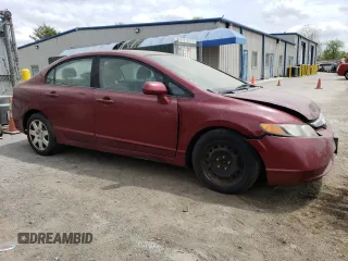 2008 Honda Civic LX with VIN 1HGFA165X8L091015, listed as a Copart auction lot 54551435 with 284,294 mi miles and Clean Title. Bid and sale history available at DreamBid. Image 4.