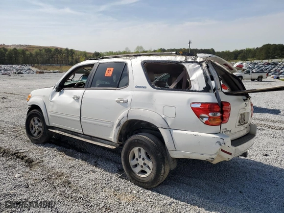 2002 Toyota Sequoia Limited with VIN 5TDZT38A82S079799, listed as a Copart auction lot 51153475 with 357,897 mi miles and Salvage Title. Bid and sale history available at carsss.com. Image 2.