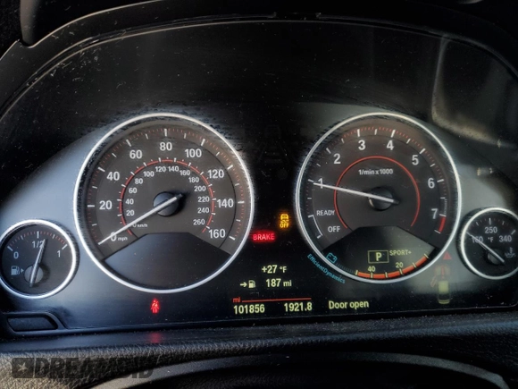 2015 BMW 3 Series 328i xDrive with VIN WBA3B5G59FNS19196, listed as a Copart auction lot 42254755 with 101,856 mi miles and Salvage Title. Bid and sale history available at carsss.com. Image 9.