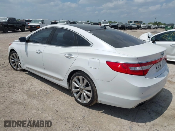 2015 Hyundai Azera Limited with VIN KMHFH4JG1FA476455, listed as a IAAI auction lot 42407261 with 110,293 mi miles and . Bid and sale history available at DreamBid. Image 3.