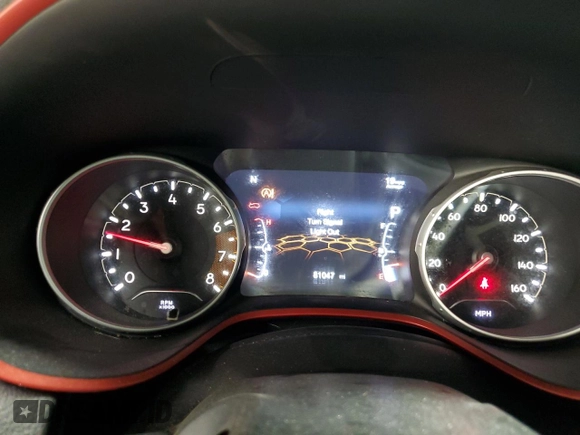 2019 Jeep Compass Trailhawk with VIN 3C4NJDDB1KT660608, listed as a Copart auction lot 51926615 with 81,047 mi miles and Salvage Title. Bid and sale history available at DreamBid. Image 9.
