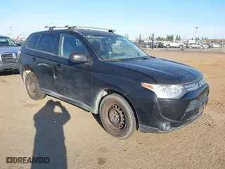 2014 Mitsubishi Outlander ES with VIN JA4AD2A30EZ001790, listed as a IAAI auction lot 41778408 with 131,328 mi miles. Bid and sale history available at carsss.com. Image 1.
