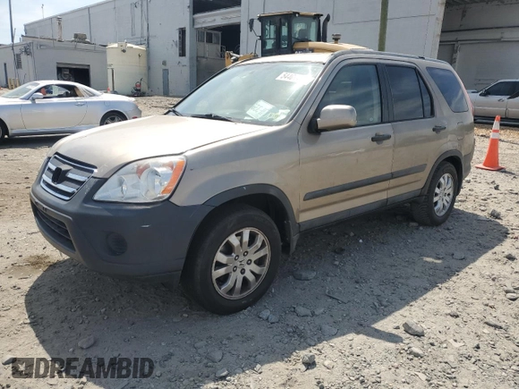 2005 Honda CR-V EX with VIN SHSRD78865U320729, listed as a Copart auction lot 54406435 with 206,351 mi miles and Salvage Title. Bid and sale history available at DreamBid. Image 1.
