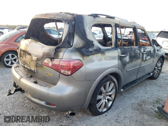 2011 Infiniti QX56 8-passenger with VIN JN8AZ2NC0B9300147, listed as a Copart auction lot 78594304 with Not Provided miles and Non Repairable. Bid and sale history available at carsss.com. Image 3.