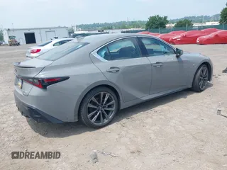 2024 Lexus IS 350 F Sport with VIN JTHGZ1E28R5033508, listed as a IAAI auction lot 42606657 with 15,382 mi miles and . Bid and sale history available at DreamBid. Image 4.