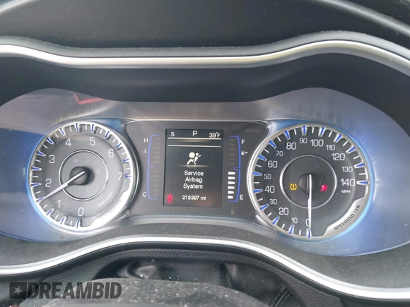 2015 Chrysler 200 Limited with VIN 1C3CCCAB1FN507804, listed as a IAAI auction lot 41854700 with 217,000 mi miles. Bid and sale history available at carsss.com. Image 7.