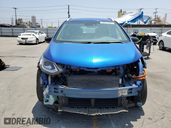 2017 Chevrolet Bolt EV Premier with VIN 1G1FX6S08H4186180, listed as a Copart auction lot 58431925 with 79,966 mi miles and Salvage title. Bid and sale history available at DreamBid. Image 5.