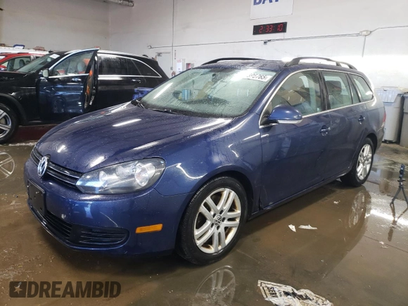 2012 Volkswagen Jetta SportWagen TDI w/Sunroof with VIN 3VWPL7AJ8CM691962, listed as a Copart auction lot 49395765 with 113,428 mi miles and Salvage Title. Bid and sale history available at carsss.com. Image 1.