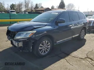2015 Nissan Pathfinder SL z VIN 5N1AR2MN9FC686957, wystawiony jako Copart lot #52904305 z przebiegiem 138 248 mil mil oraz Szkoda całkowita • Salvage title. Historia ofert i sprzedaży dostępna na DreamBid. Obrazek 1.