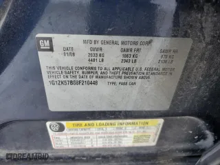 2008 Chevrolet Malibu LTZ with VIN 1G1ZK57B88F210448, listed as a Copart auction lot 88550645 with 218,152 mi miles and Salvage Title. Bid and sale history available at carsss.com. Image 12.