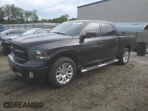 2018 Ram 1500 Lone Star Silver z VIN 1C6RR6LT4JS219367, wystawiony jako Copart lot #57609074 z przebiegiem 91 422 mil mil oraz Szkoda całkowita • Salvage title. Historia ofert i sprzedaży dostępna na DreamBid. Obrazek 1.