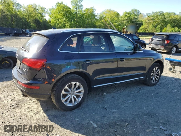 2013 Audi Q5 Premium Plus with VIN WA1LFAFP0DA027506, listed as a Copart auction lot 48366055 with 62,460 mi miles and Salvage title. Bid and sale history available at DreamBid. Image 3.